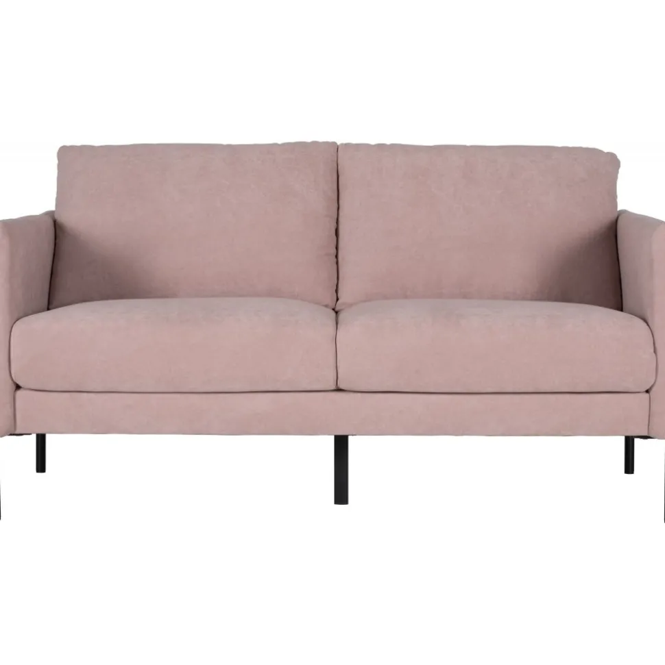 Kingsley 2,5-sits soffa i rosa sammet + Textilrengöring för möbler