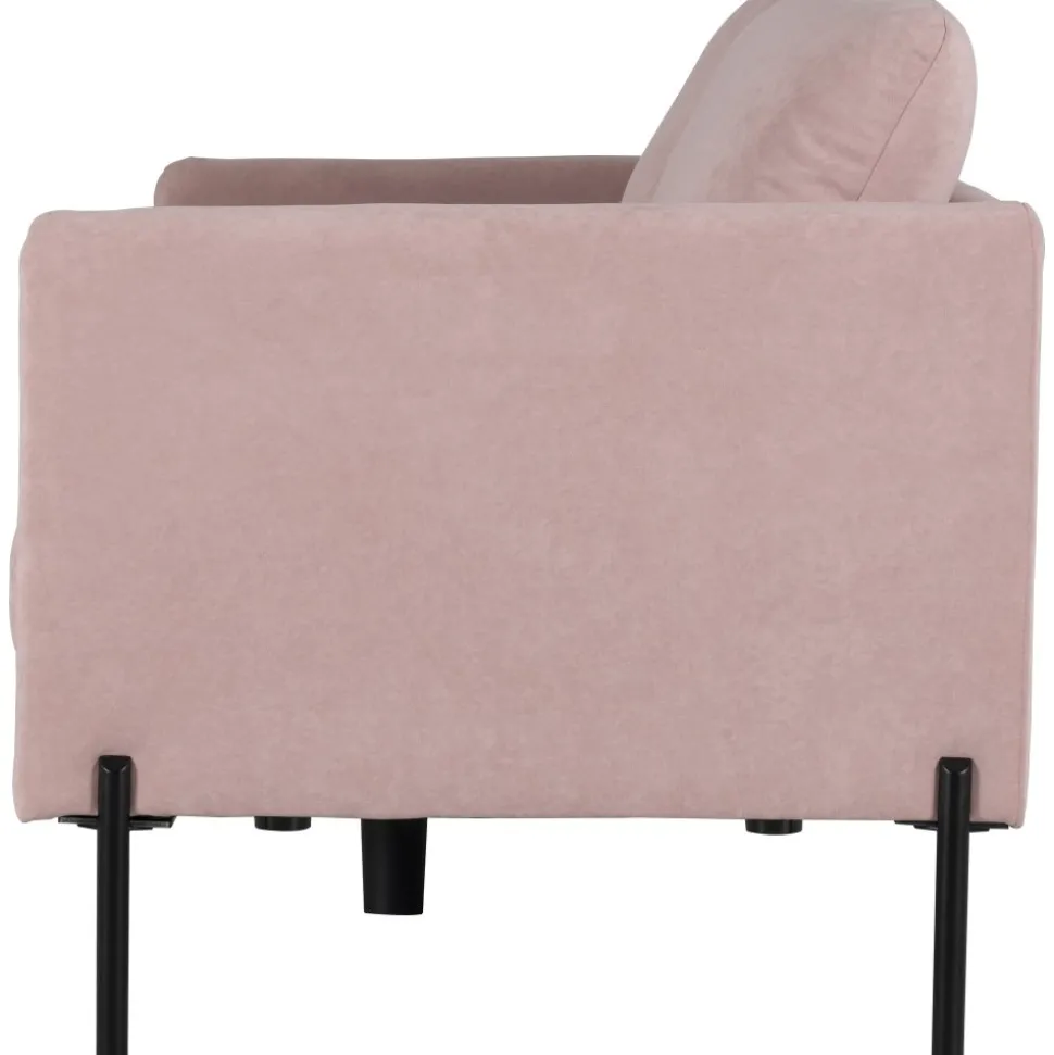 Kingsley 2,5-sits soffa i rosa sammet + Fläckborttagare för möbler