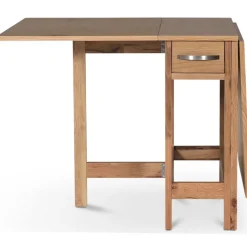 Klaffbord Fårö 30/90/150 x 80 cm - ekfanér + Fläckborttagare för möbler