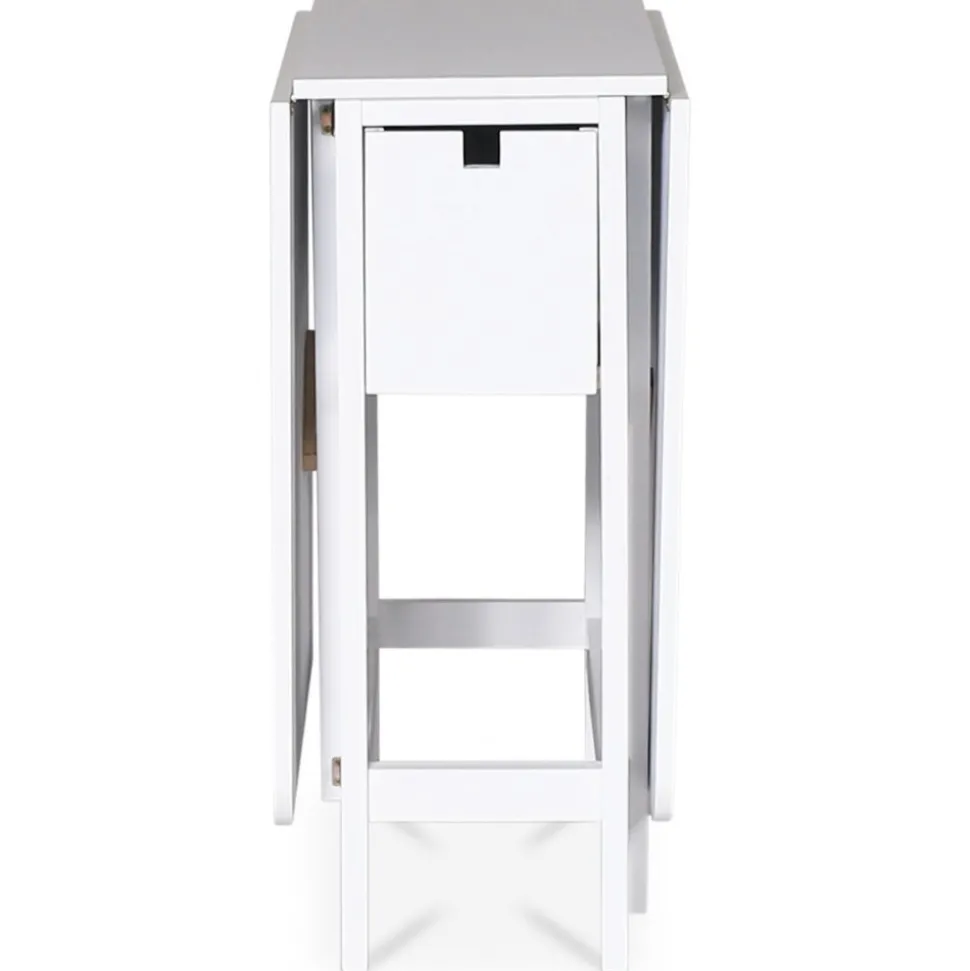 Klaffbord vitt med låda 150/90/30 x 80 cm - Sandhamn + Textilrengöring för möbler