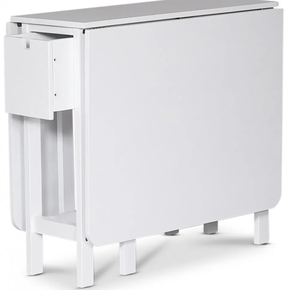 Klaffbord vitt med låda 150/90/30 x 80 cm - Sandhamn + Textilrengöring för möbler