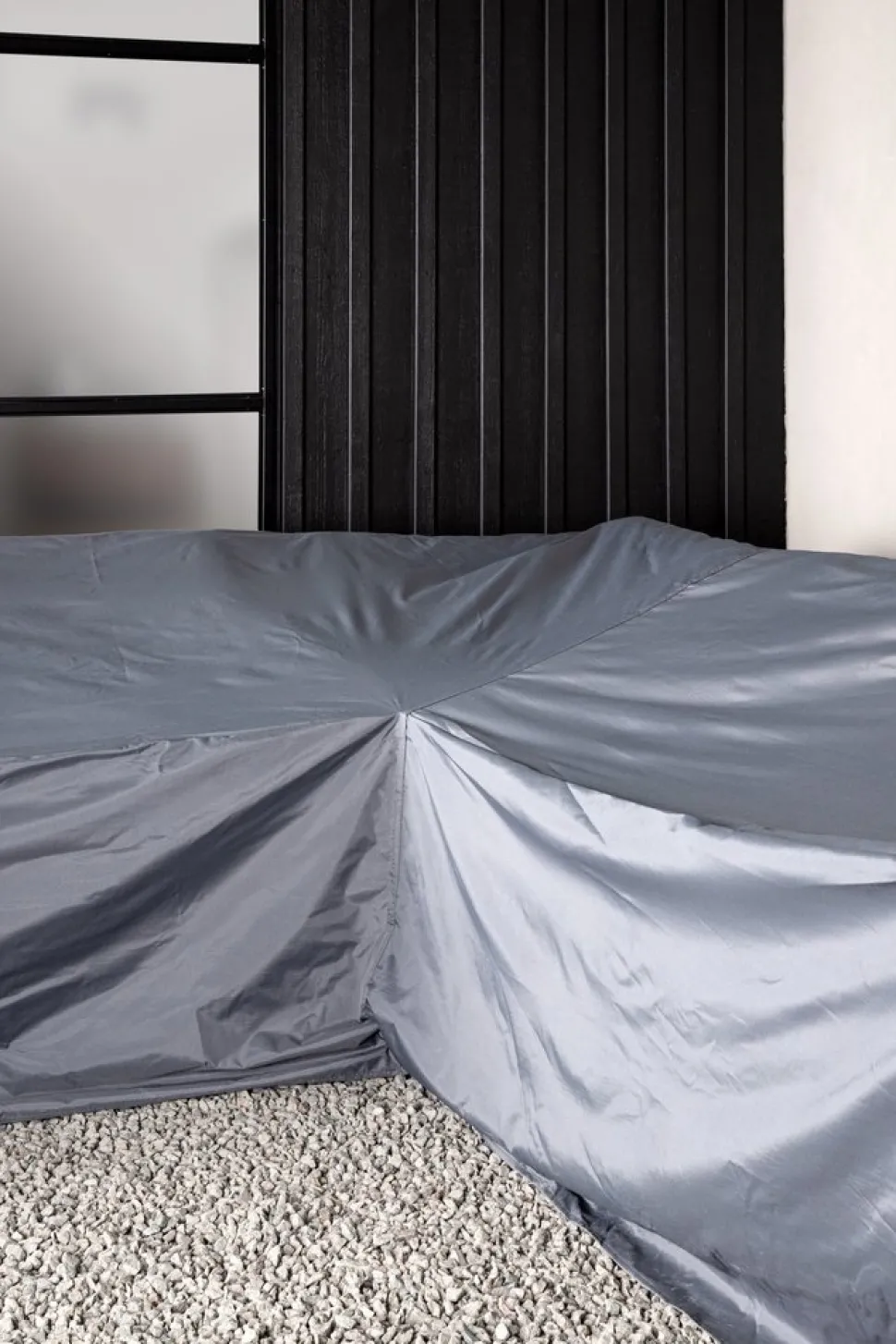 Klas möbelskydd för hörnsoffor 254/254 x 90 cm - Grå + Rengöringsmedel för utemöbler