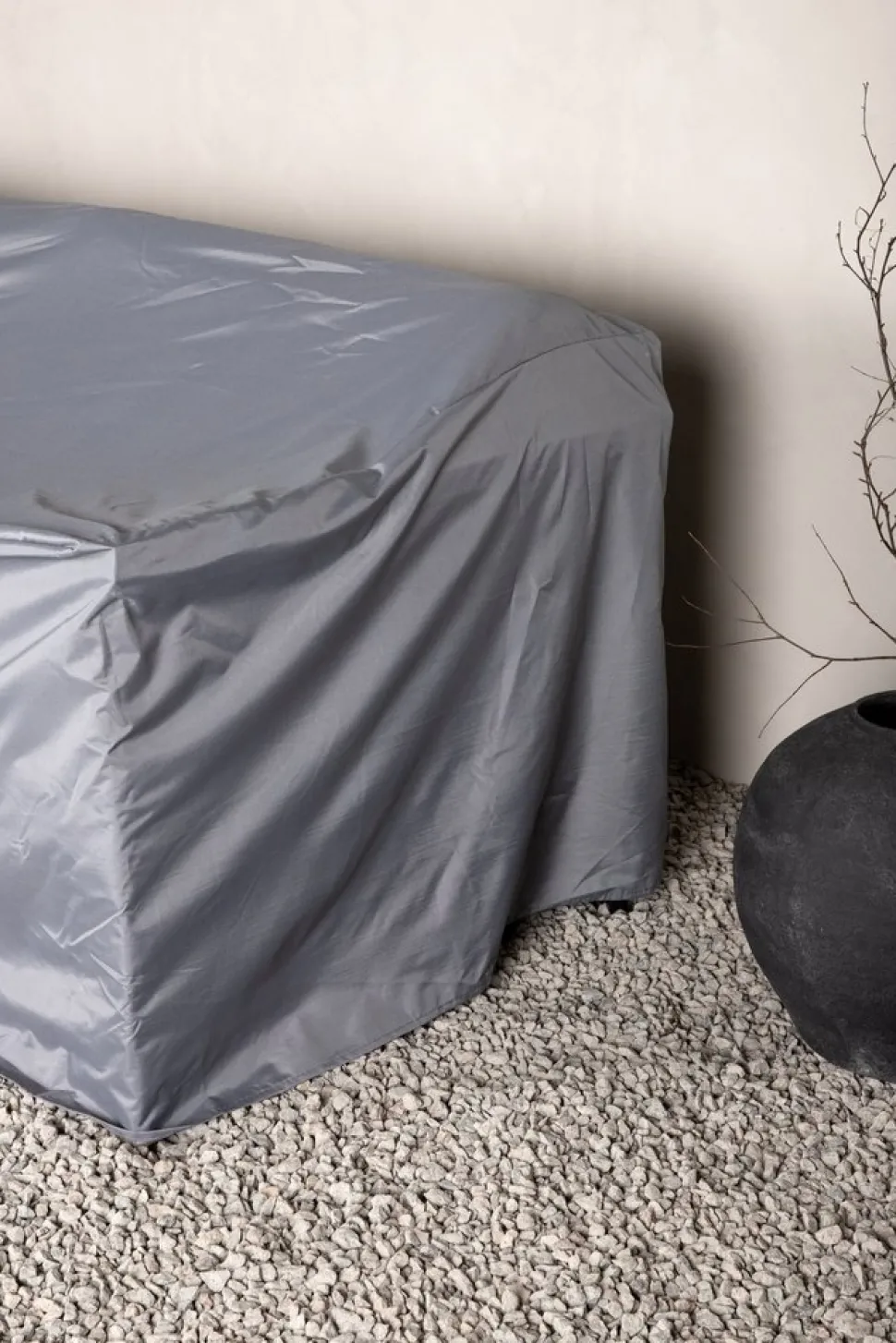 Klas möbelskydd för hörnsoffor 254/254 x 90 cm - Grå + Rengöringsmedel för utemöbler