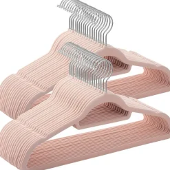 Klädgalge rosa 50-pack