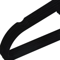 Klädgalge, sammet, 45 cm, 50-pack - Svart