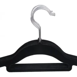 Klädgalge, sammet, 45 cm, 50-pack - Svart