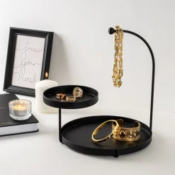 Knidos dekorationsfat - Svart