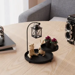 Knidos dekorationsfat - Svart