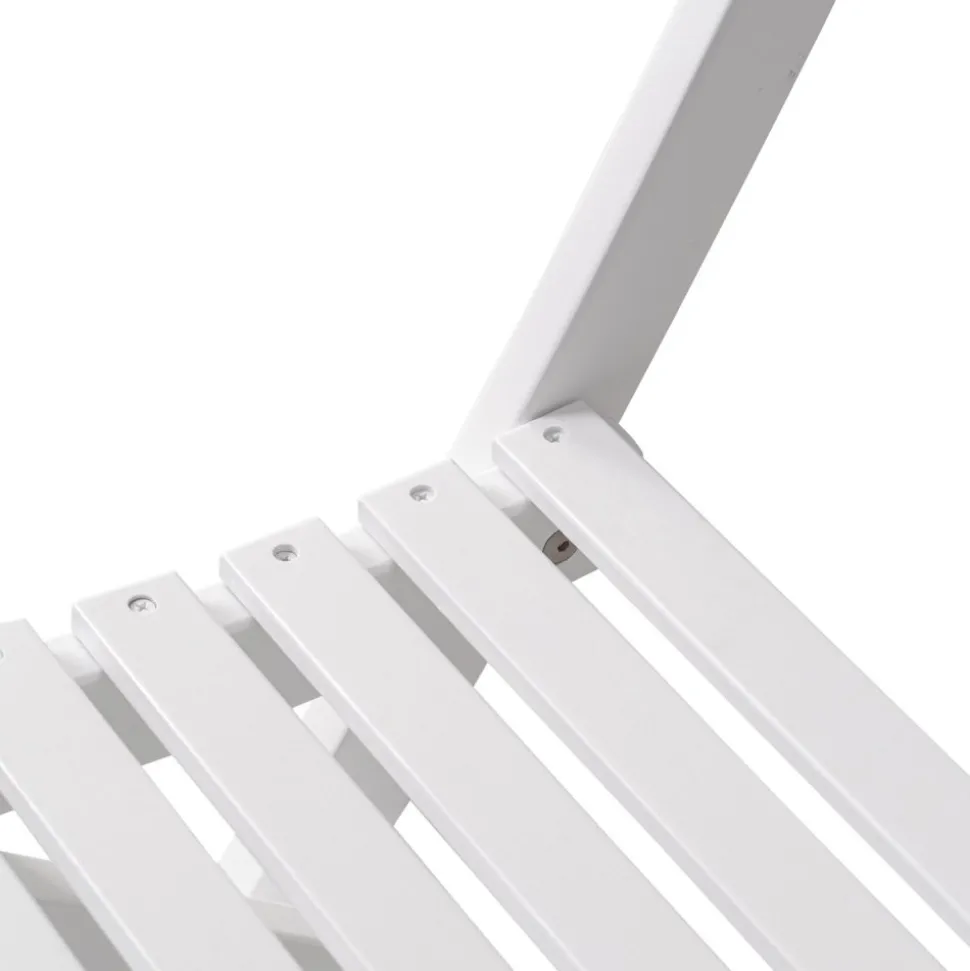 Knohult utesoffa | trädgårdsbänk - Vit + Textilrengöring för möbler