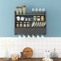 Knott vägghylla - Antracit