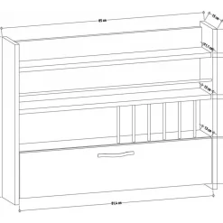 Knott vägghylla - Vit