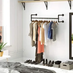 Kommendör klädstång - Svart