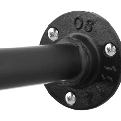 Kommendör klädstång, 2-pack - Svart