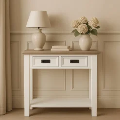 Konsolbord vintage med lådor - 76 cm