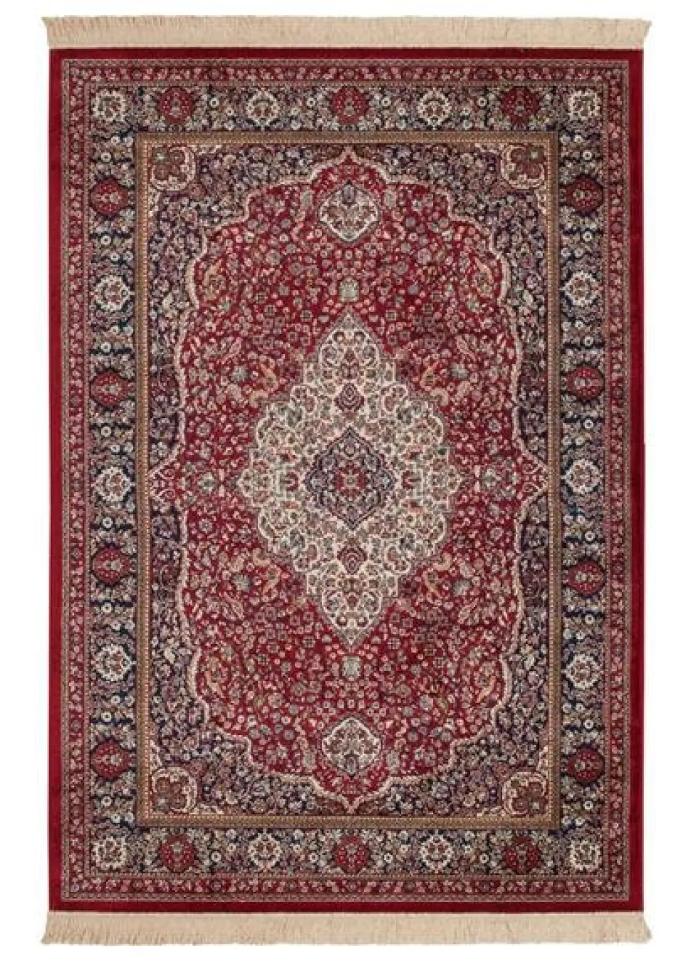 Konstsilkesmatta Vengal - Röd