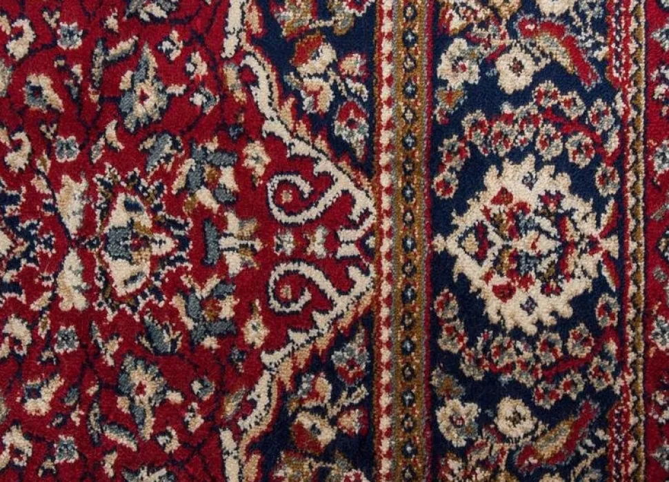 Konstsilkesmatta Vengal - Röd