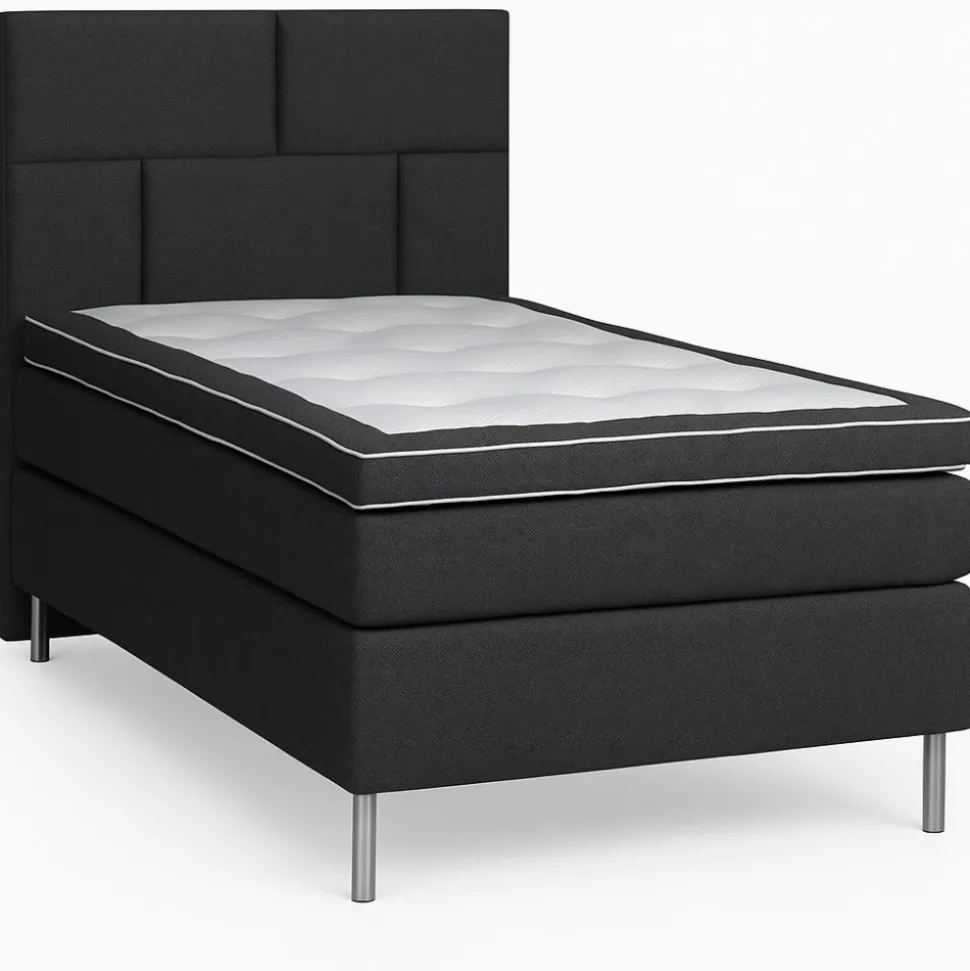 Kontinentalsäng 120x200 cm - Mörkgrå- Hilton Deluxe