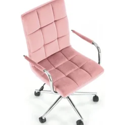 Kontorsstol Regan - Rosa sammet