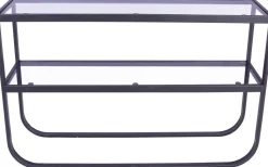 Korsbacken konsolbord - Svart/glas