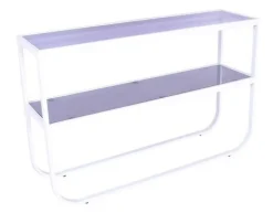 Korsbacken konsolbord - Vit/grå