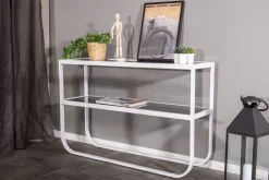 Korsbacken konsolbord - Vit/grå