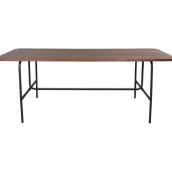 Kotte matbord 200 cm - Svart/valnöt