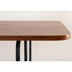 Kotte matbord 200 cm - Svart/valnöt