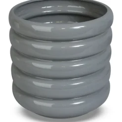 Kruka Wheels H18 cm - Grå