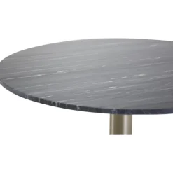 Kvarnbacken matbord 106 cm - Mörk marmor/mässing