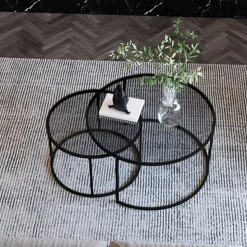 Kyoto satsbord Ø60/80 cm - Svart