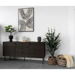 Kyoto skänk - Rökt ek/svart