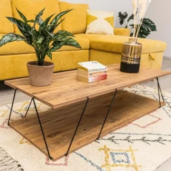 Labranda soffbord 120 x 50 cm - Furu/svart