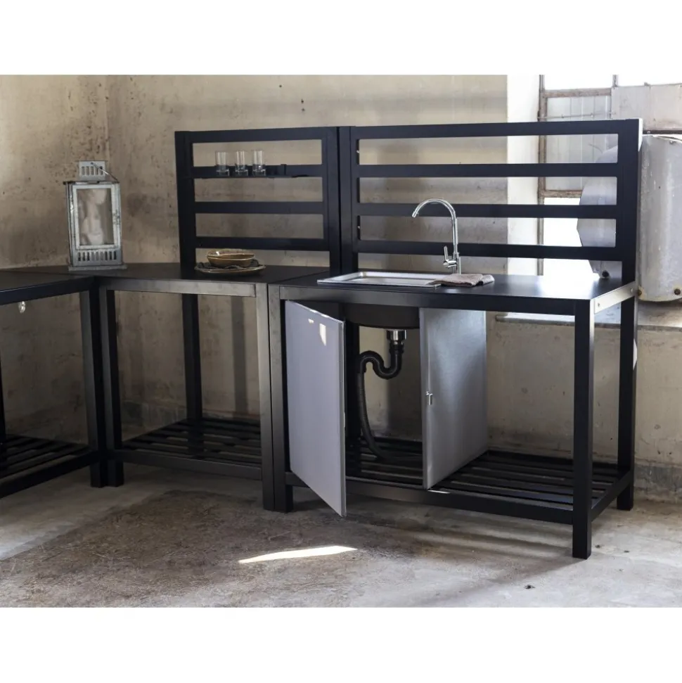 Lackö utekök med vask - 120x60