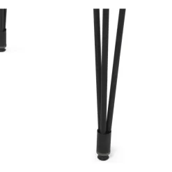 Lagos matbord 120 x 70 cm - Grå/svart