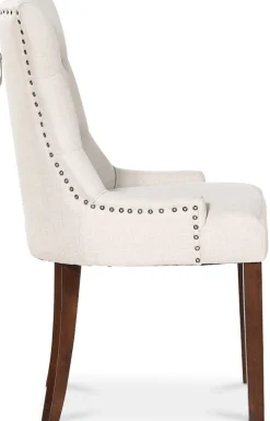 Lamier matgrupp Bord med 4 st Tuva stolar i Beige tyg med rygghandtag