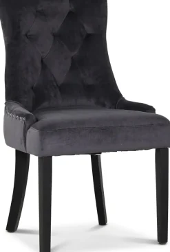 Lamier matgrupp Bord med 4 st Tuva stolar i grå sammet + 3.00 x Möbeltassar