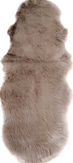 Lammskinn imitation - Brun - 60x180