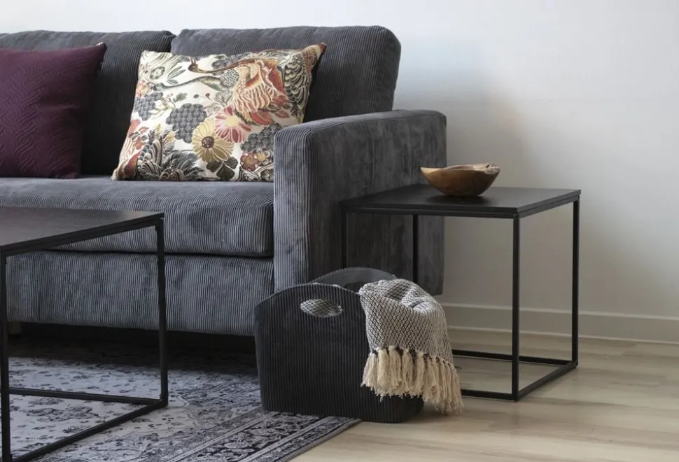 Lampbord 45 x 45 cm - Svart + Fläckborttagare för möbler