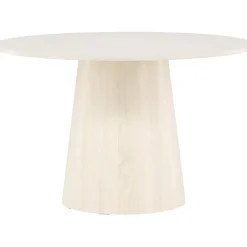 Lanzo runt matbord Ø120 cm - Vitputsad