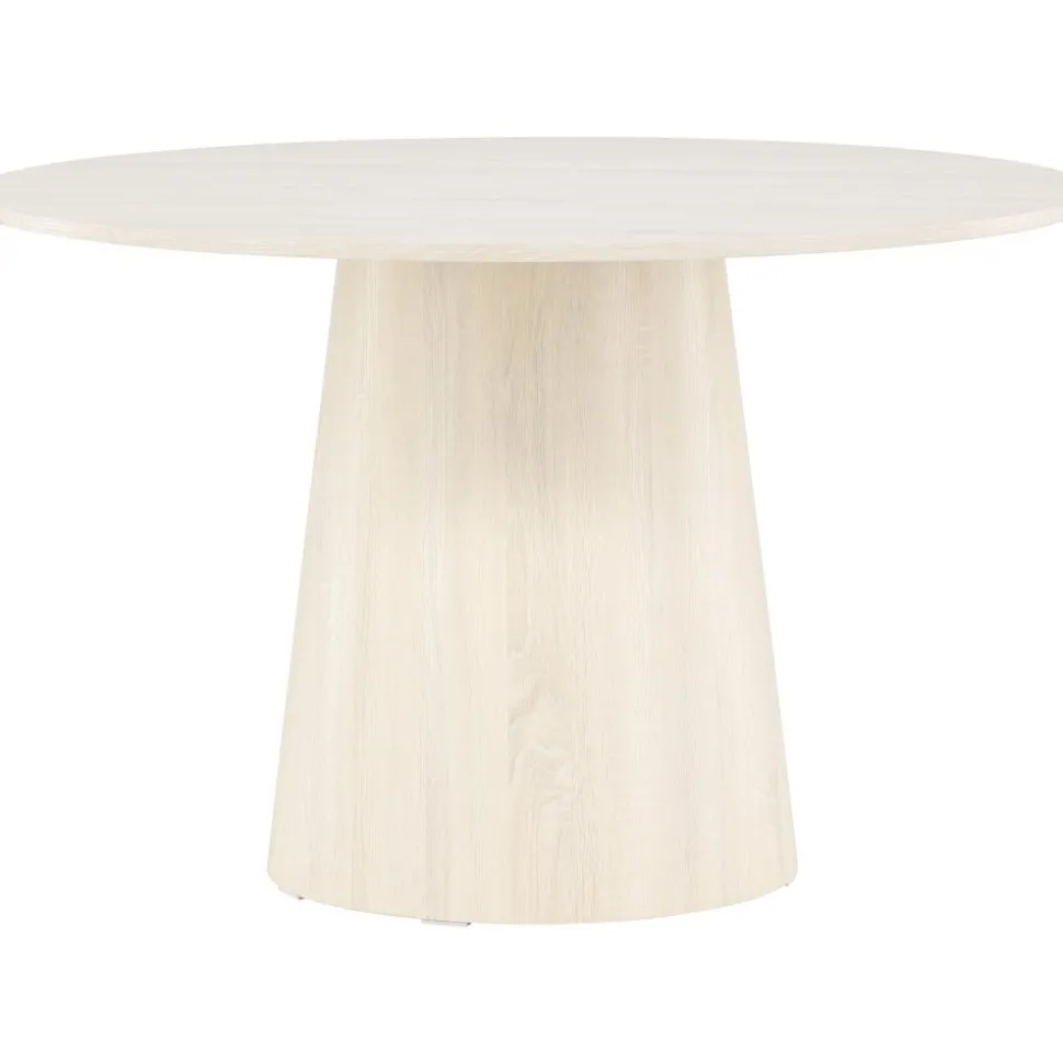 Lanzo runt matbord Ø120 cm - Vitputsad