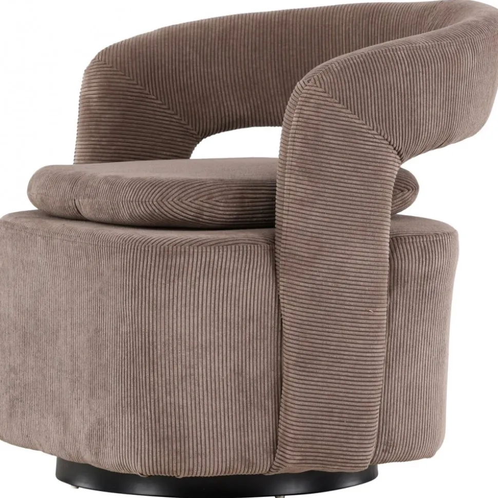 Laurel fåtölj - Brun manchester