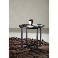 Lawton soffbord Ø50 cm - Svart