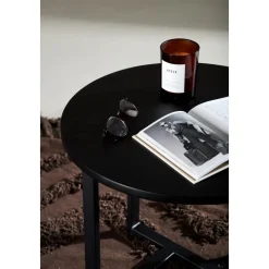 Lawton soffbord Ø50 cm - Svart