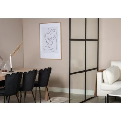 Leif industrivägg 150 x 210 cm - Svart