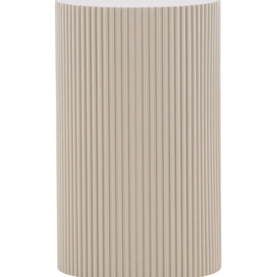 Lenox sidobord Ø30,5 cm - Beige