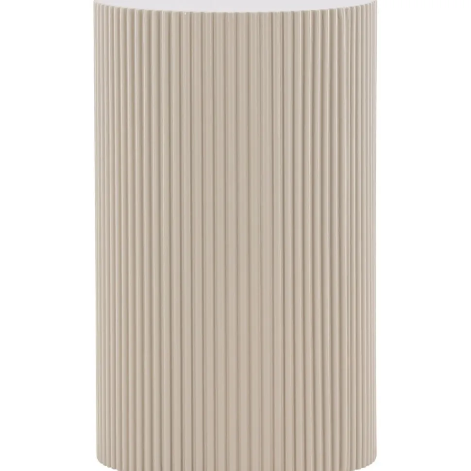 Lenox sidobord Ø30,5 cm - Beige