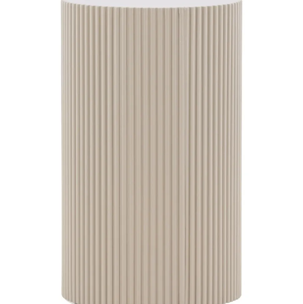 Lenox sidobord Ø30,5 cm - Beige