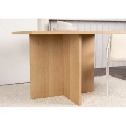 Leo matbord 100 x 100 cm - Natur