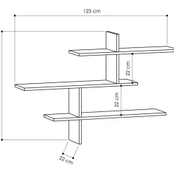 Leono vägghylla - Ek
