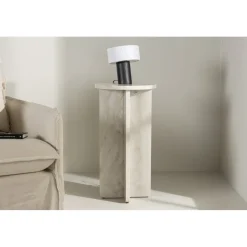 Ålesund sidobord Ø40 cm - Beige